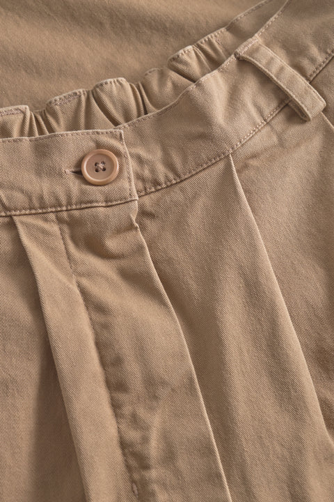 Rue de Tokyo PRUDIE PRE DYED TWILL PANTS LIGHT BROWN