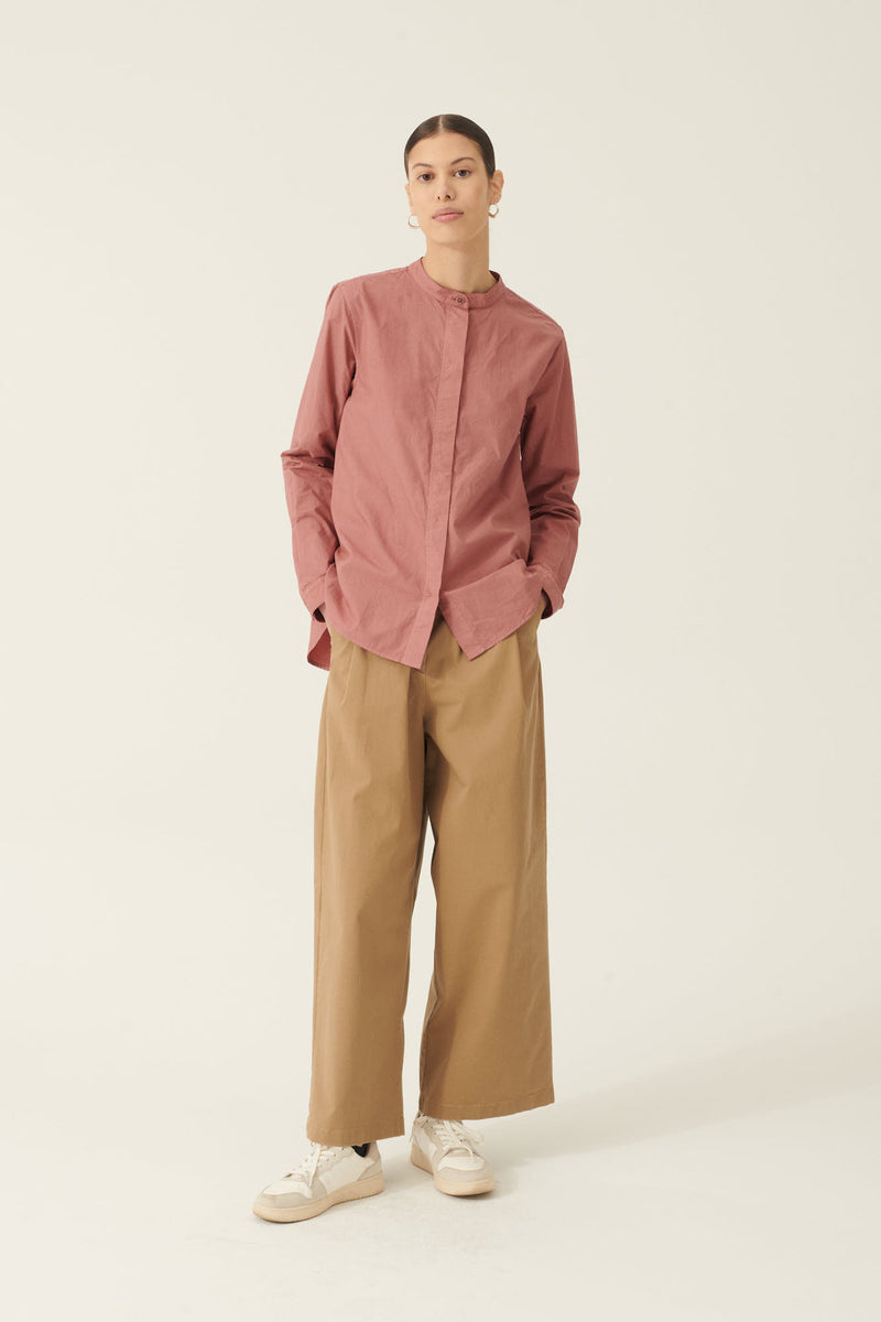 Rue de Tokyo PRUDIE PRE DYED TWILL PANTS LIGHT BROWN