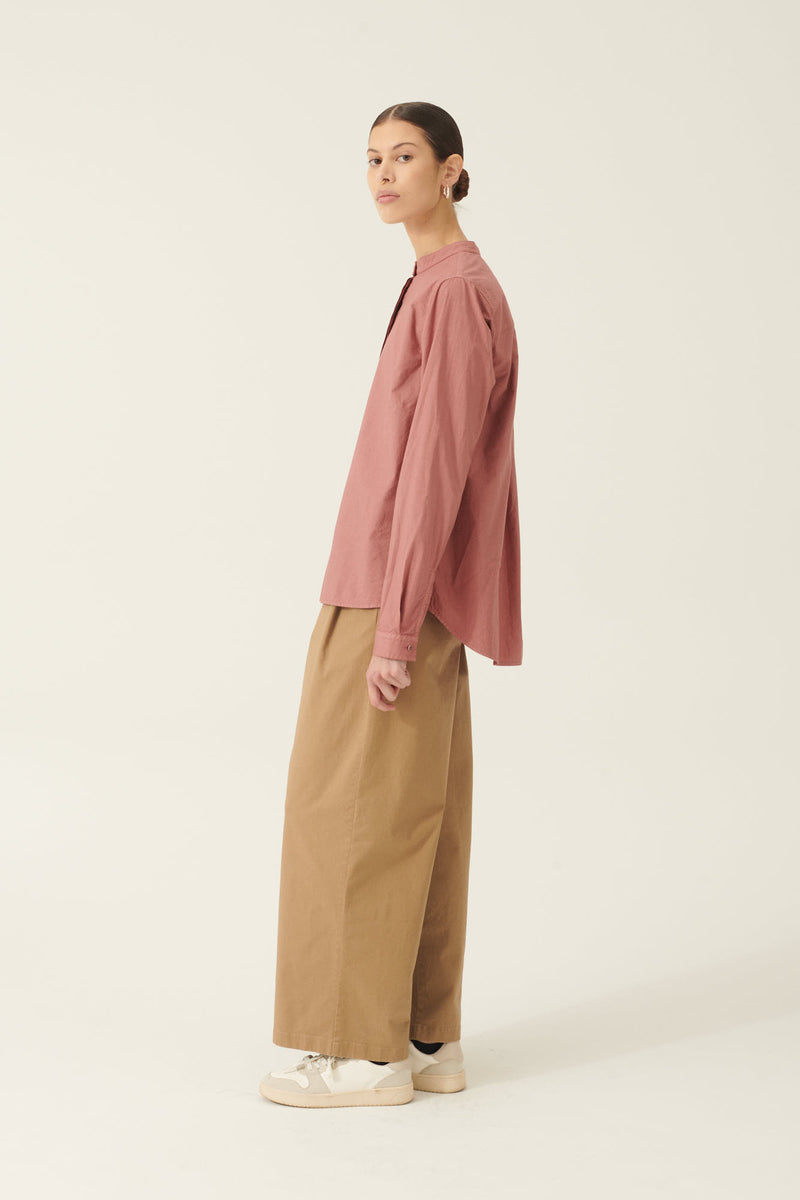 Rue de Tokyo PRUDIE PRE DYED TWILL PANTS LIGHT BROWN