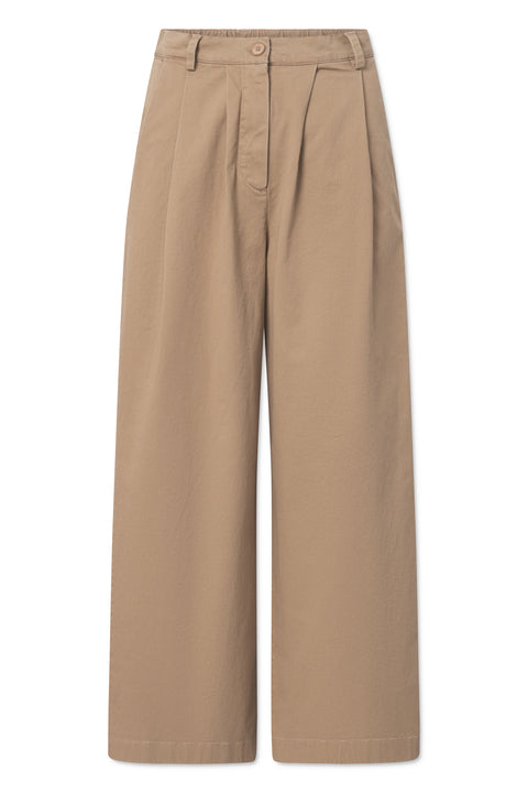 Rue de Tokyo PRUDIE PRE DYED TWILL PANTS LIGHT BROWN