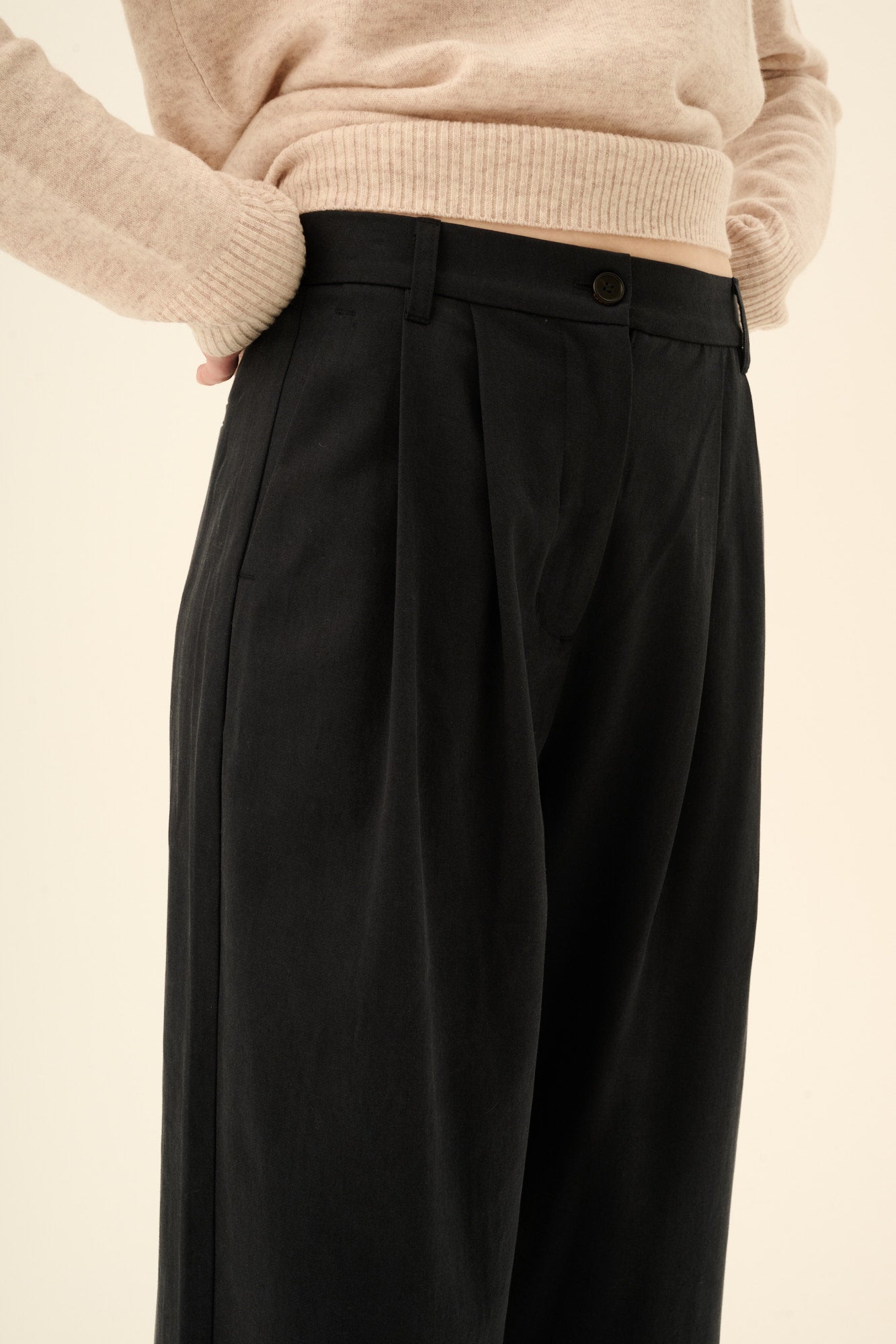Rue de Tokyo PRUDIE SANDWASHED CT TENCEL Pants NAVY