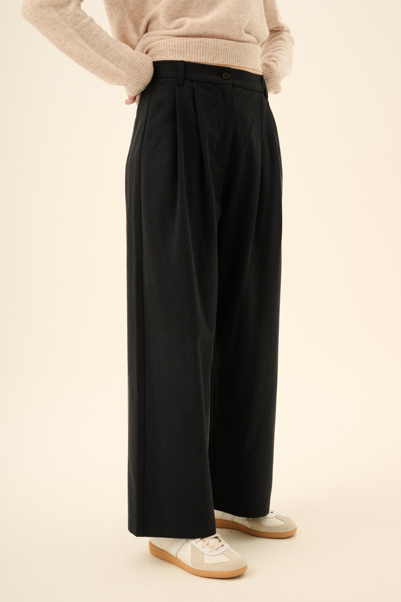 Rue de Tokyo PRUDIE SANDWASHED CT TENCEL Pants NAVY