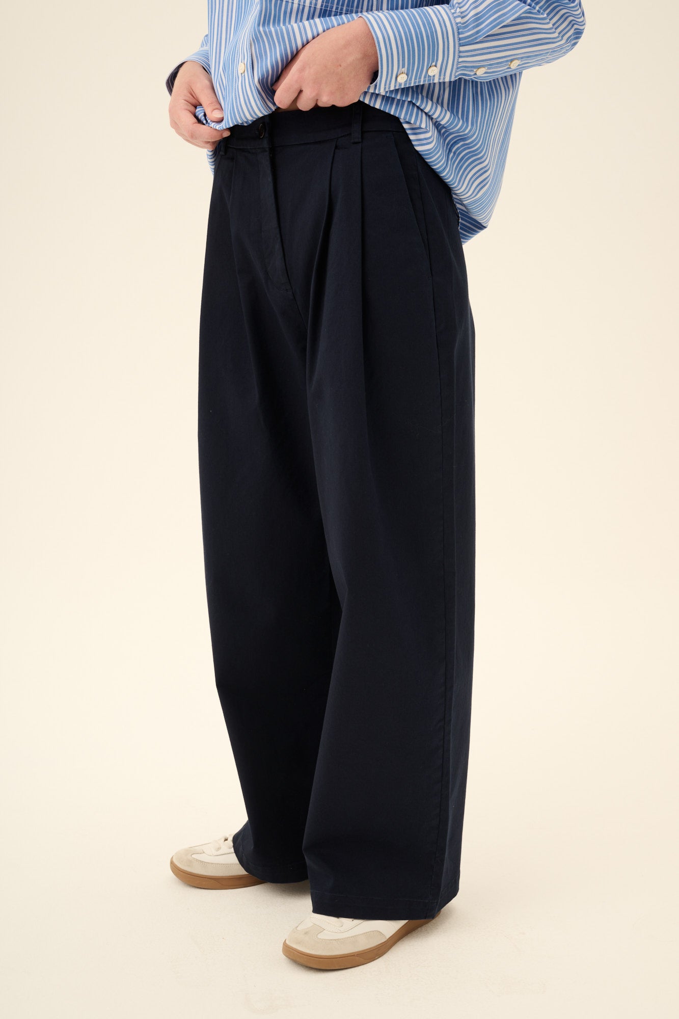 Rue de Tokyo PRUDIE TWILL Pants DARK NAVY
