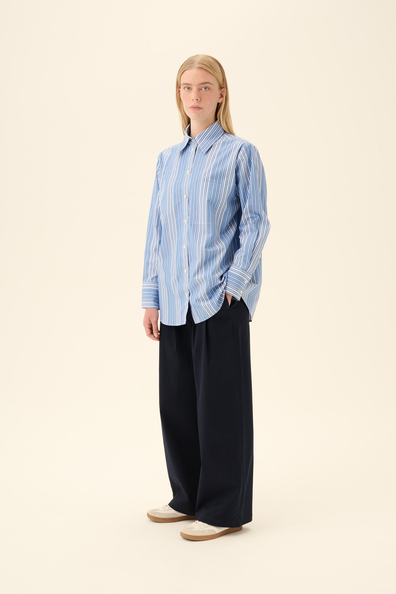 Rue de Tokyo PRUDIE TWILL Pants DARK NAVY
