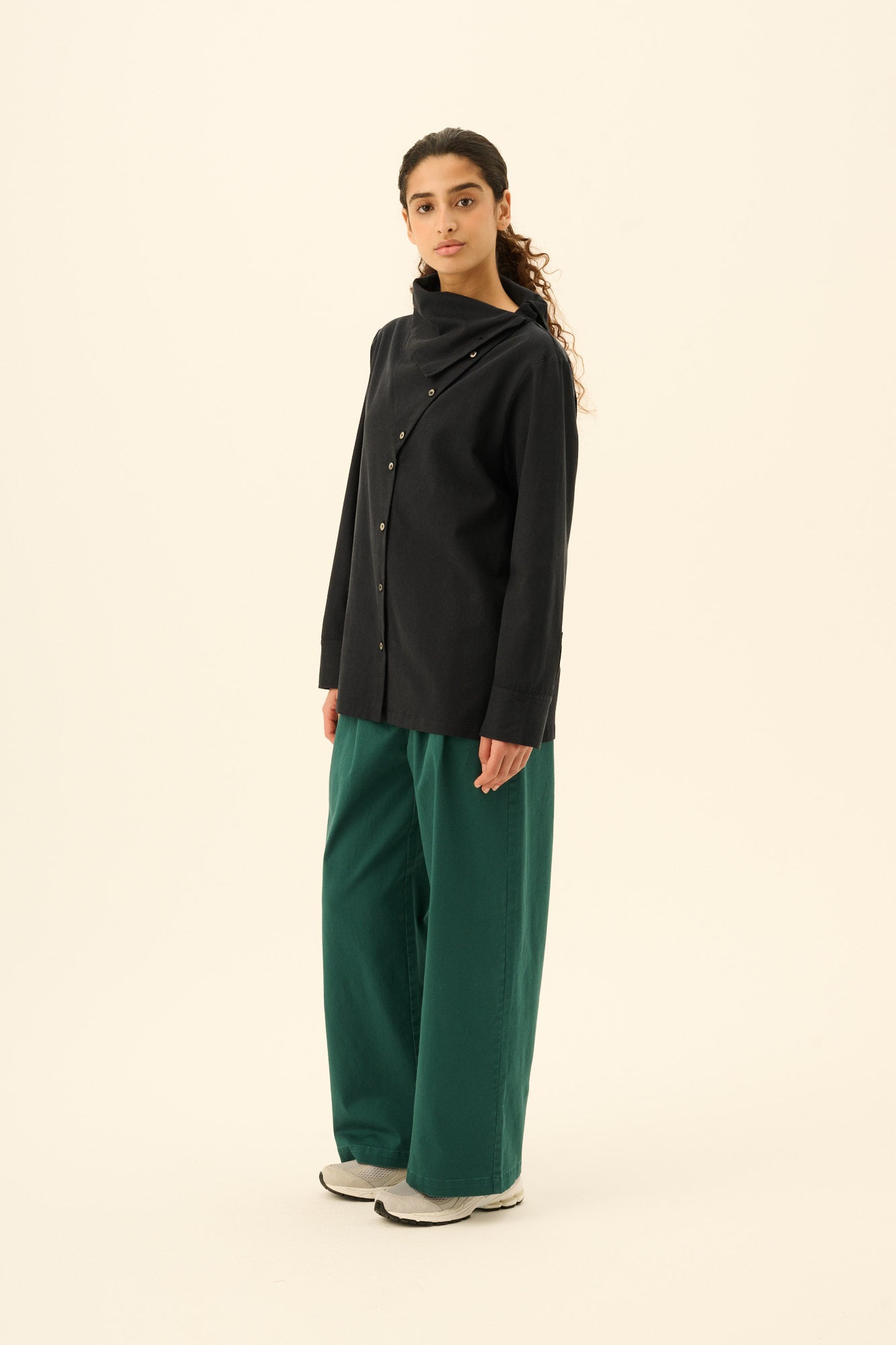 Rue de Tokyo PRUDIE TWILL Pants DARK PINE GREEN