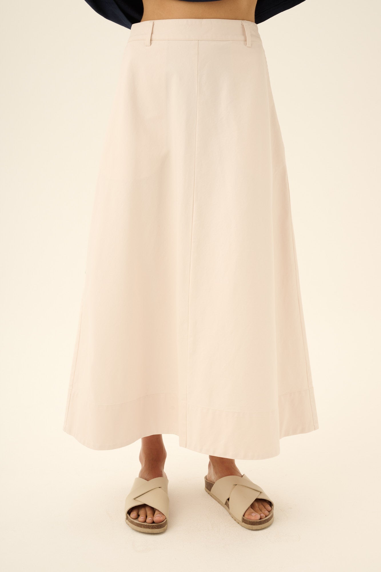 Rue de Tokyo PRYMA TWILL Skirts EGGSHELL