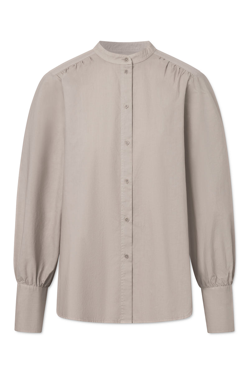 Rue de Tokyo SABINE GARMENT DYED POPLIN SHIRTS CHATEAU GREY