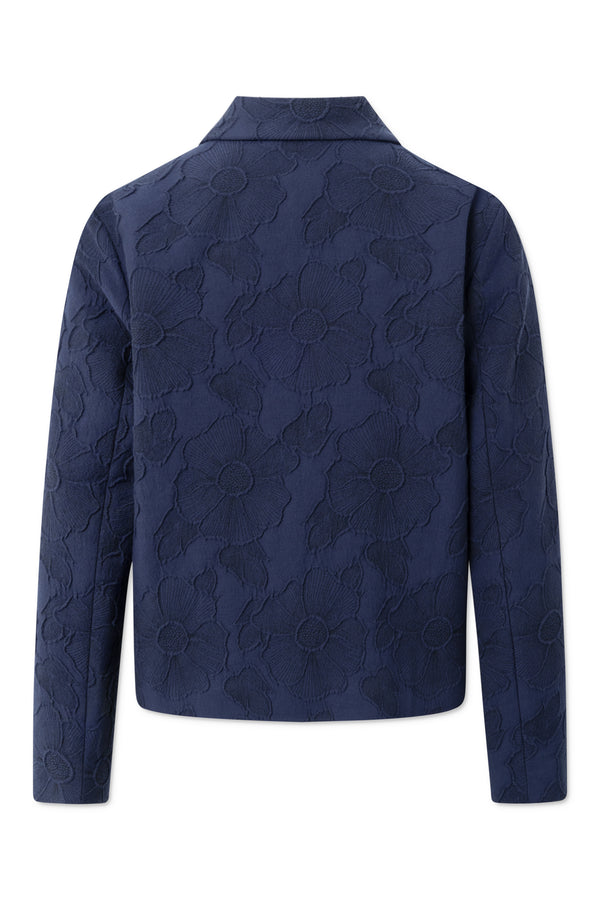 Rue de Tokyo SABRI MONO FLOWER JACQUARD BLAZERS NAVY FLOWER