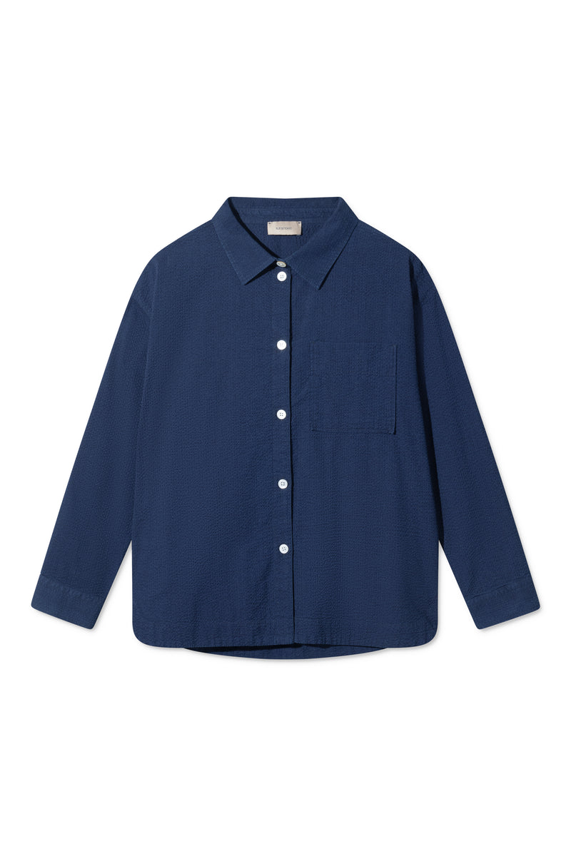 Rue de Tokyo SAFFRON SHIRT BLEACHED INDIGO SHIRTS BLEACHED INDIGO