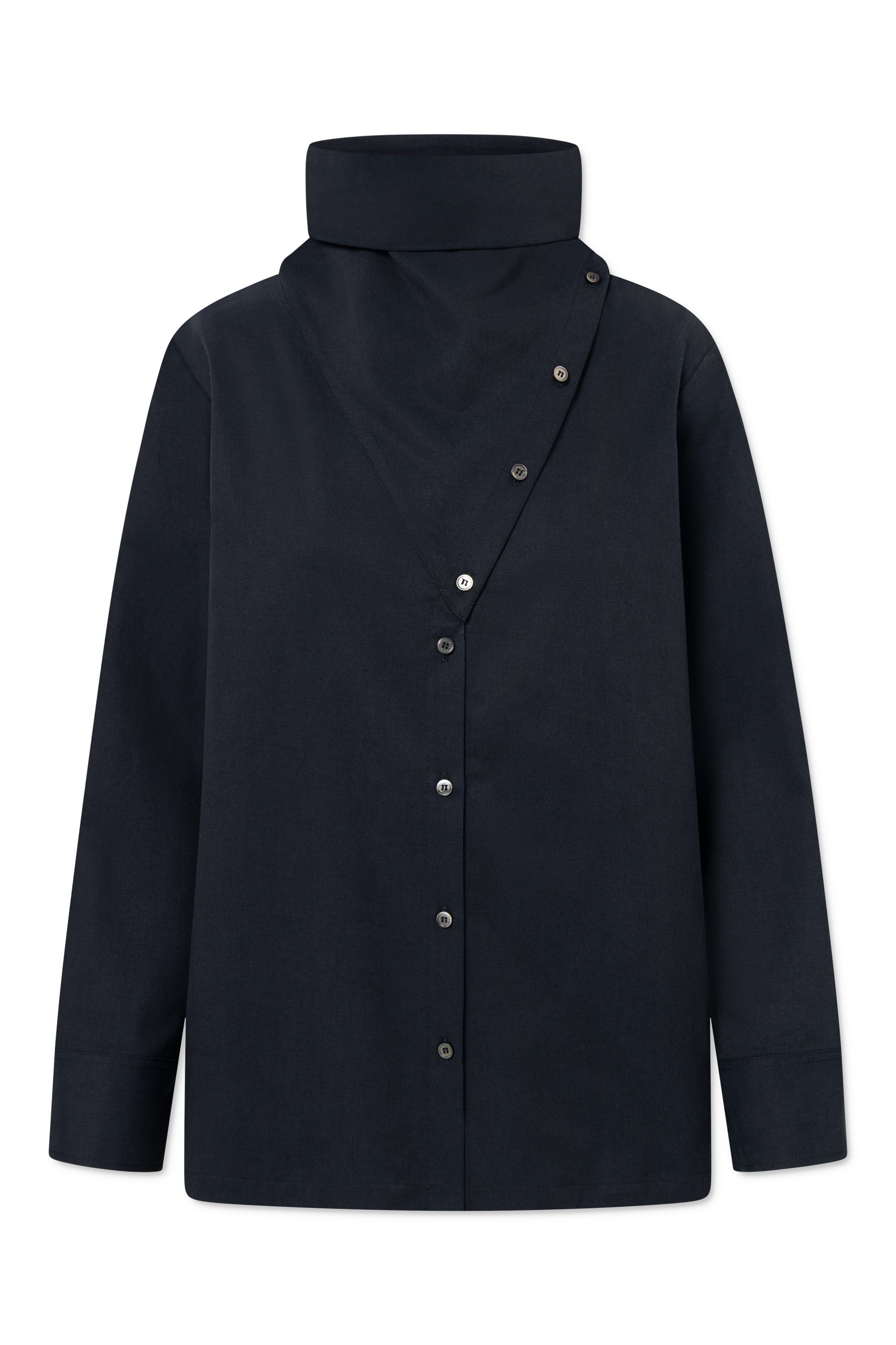 Rue de Tokyo SAGE SANDWASHED CT TENCEL Shirts NAVY