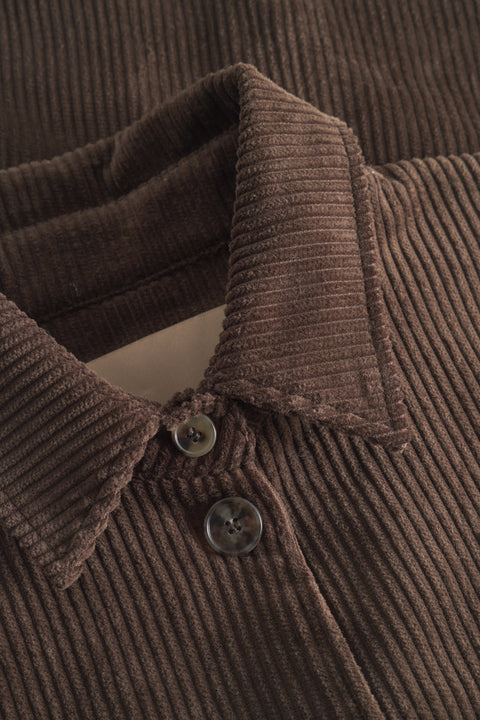 Rue de Tokyo SAIME HEAVY CORDUROY JACKETS DARK BROWN