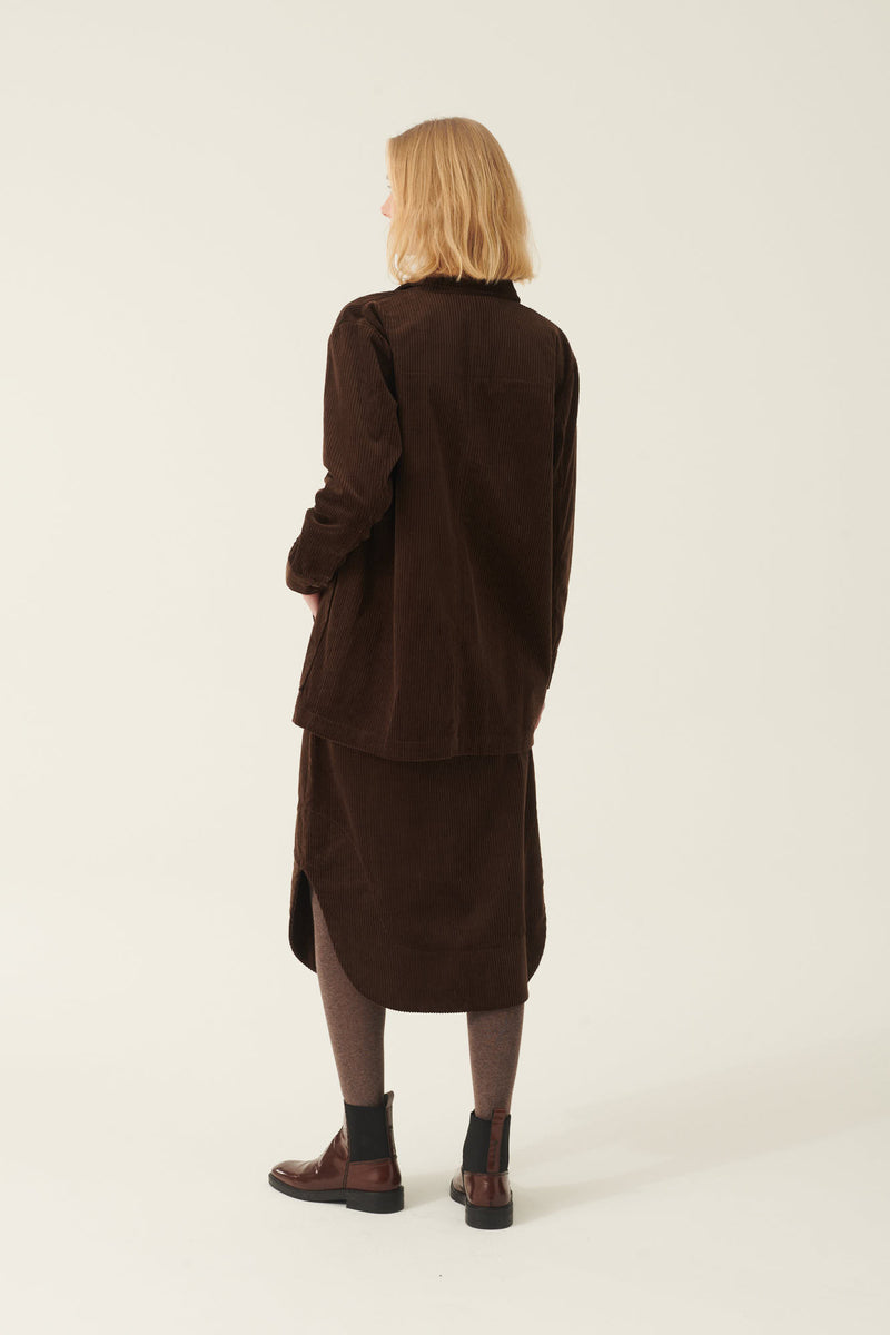 Rue de Tokyo SAIME HEAVY CORDUROY JACKETS DARK BROWN
