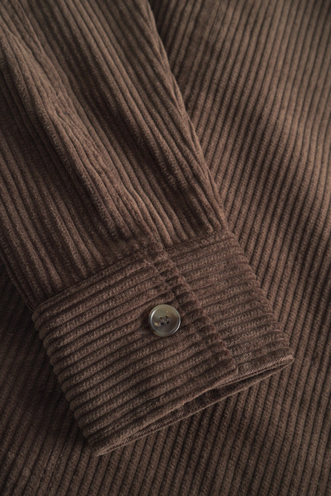 Rue de Tokyo SAIME HEAVY CORDUROY JACKETS DARK BROWN