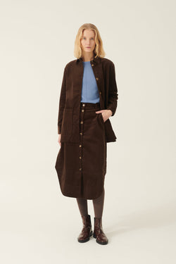 Rue de Tokyo SAIME HEAVY CORDUROY JACKETS DARK BROWN