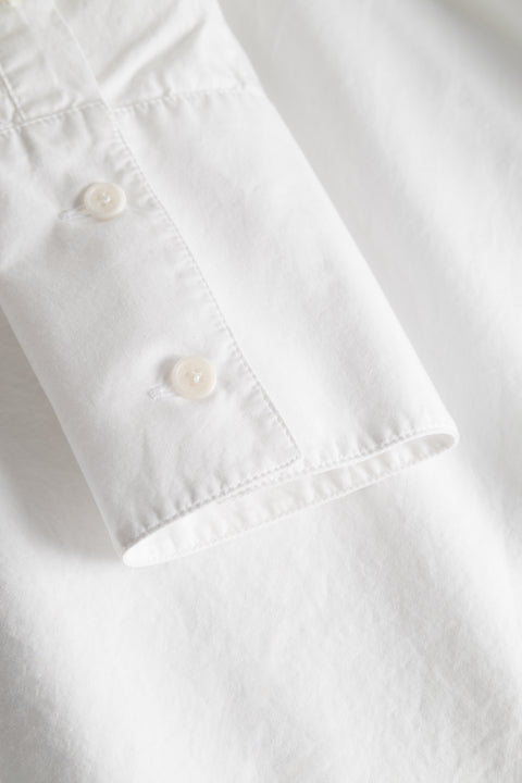 Rue de Tokyo SAKIKO GARMENT DYED POPLIN SHIRTS WHITE