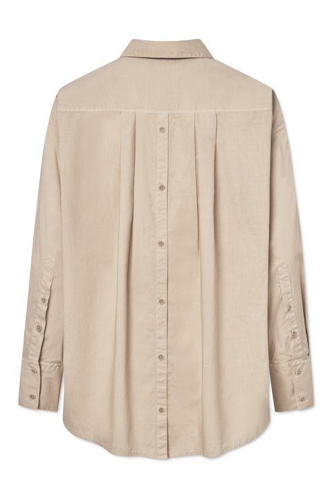 Rue de Tokyo SAKIKO GARMENT DYED POPLIN SHIRTS BEIGE