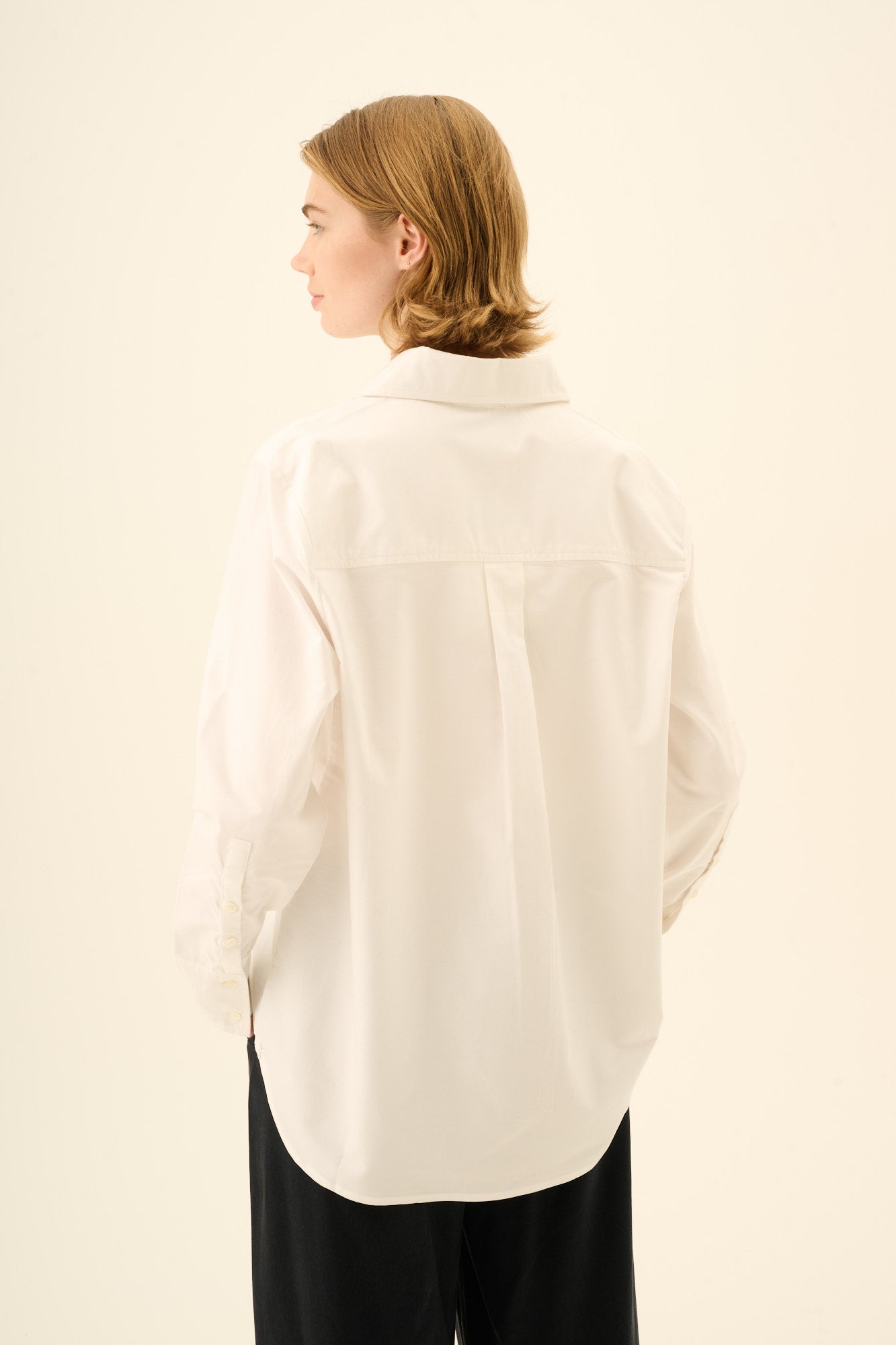 Rue de Tokyo SALLY SOLID OXFORD Shirts WHITE