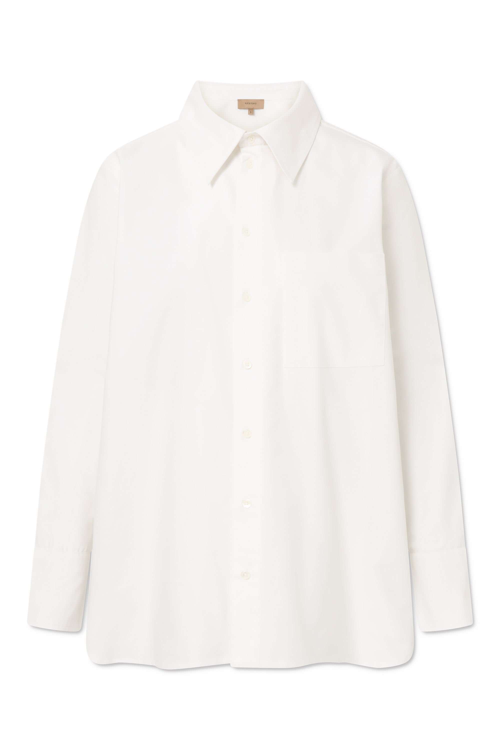 Rue de Tokyo SALLY SOLID OXFORD Shirts WHITE