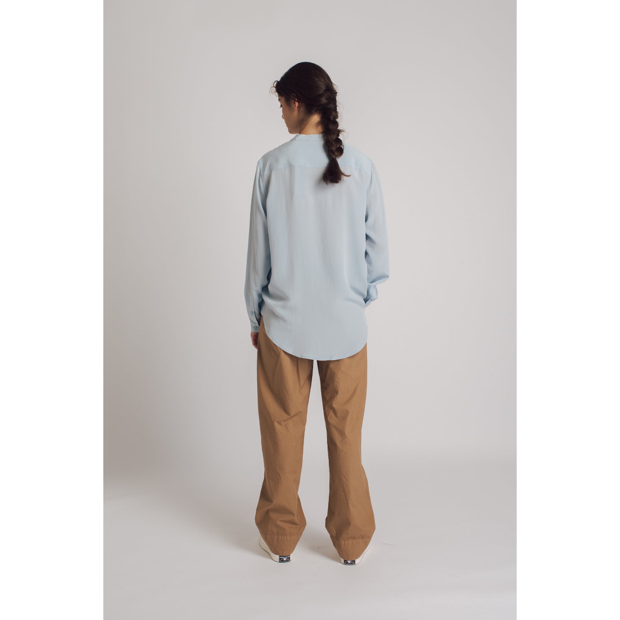 Rue de Tokyo SALMA SILK SHIRT LIGHT BLUE Shirts LIGHT BLUE