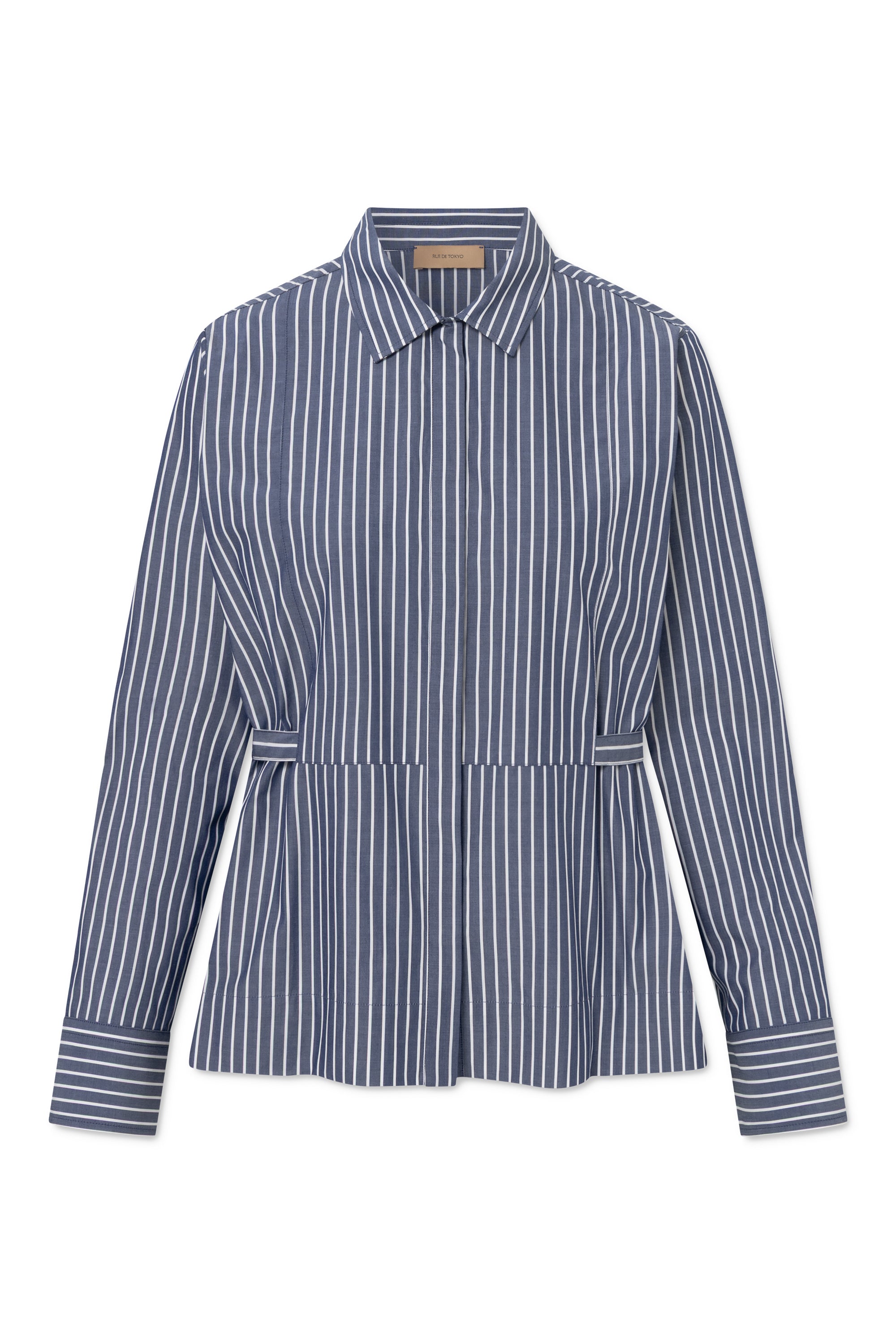 Rue de Tokyo SALOMA NAVY STRIPE Shirts NAVY/WHITE