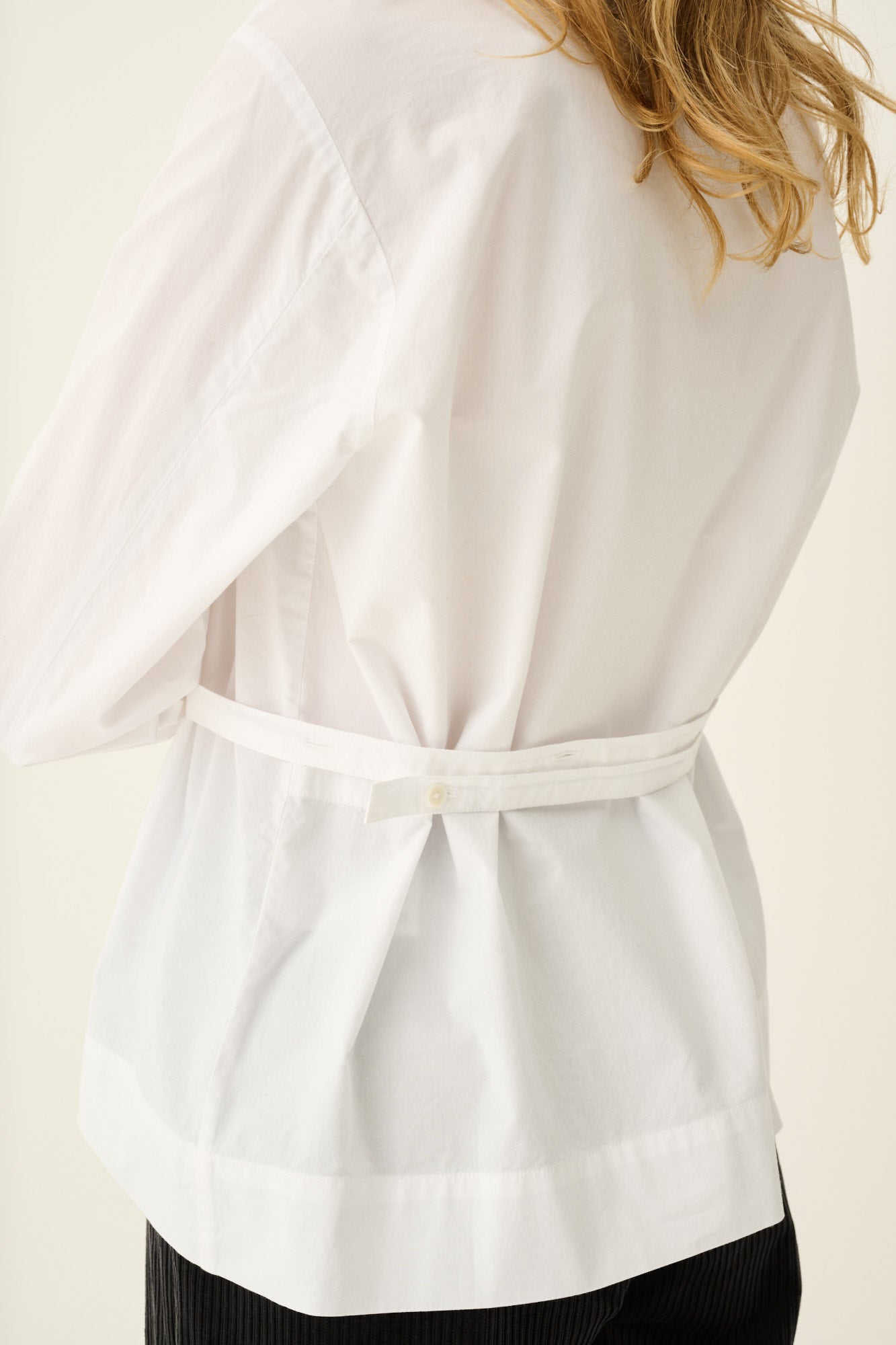 Rue de Tokyo SALOMA ORGANIC GARMENT DYED POPLIN Shirts WHITE