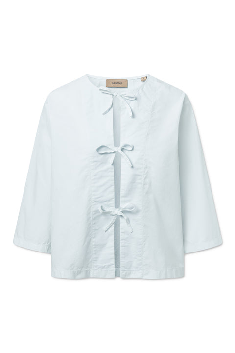 Rue de Tokyo SAPPHIRA GARMENT DYED POPLIN SHIRTS ICE MELT