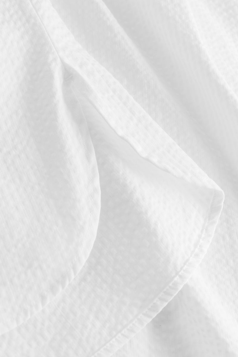 Rue de Tokyo SASCHA LIGHT SEERSUCKER STRIPE SHIRTS WHITE