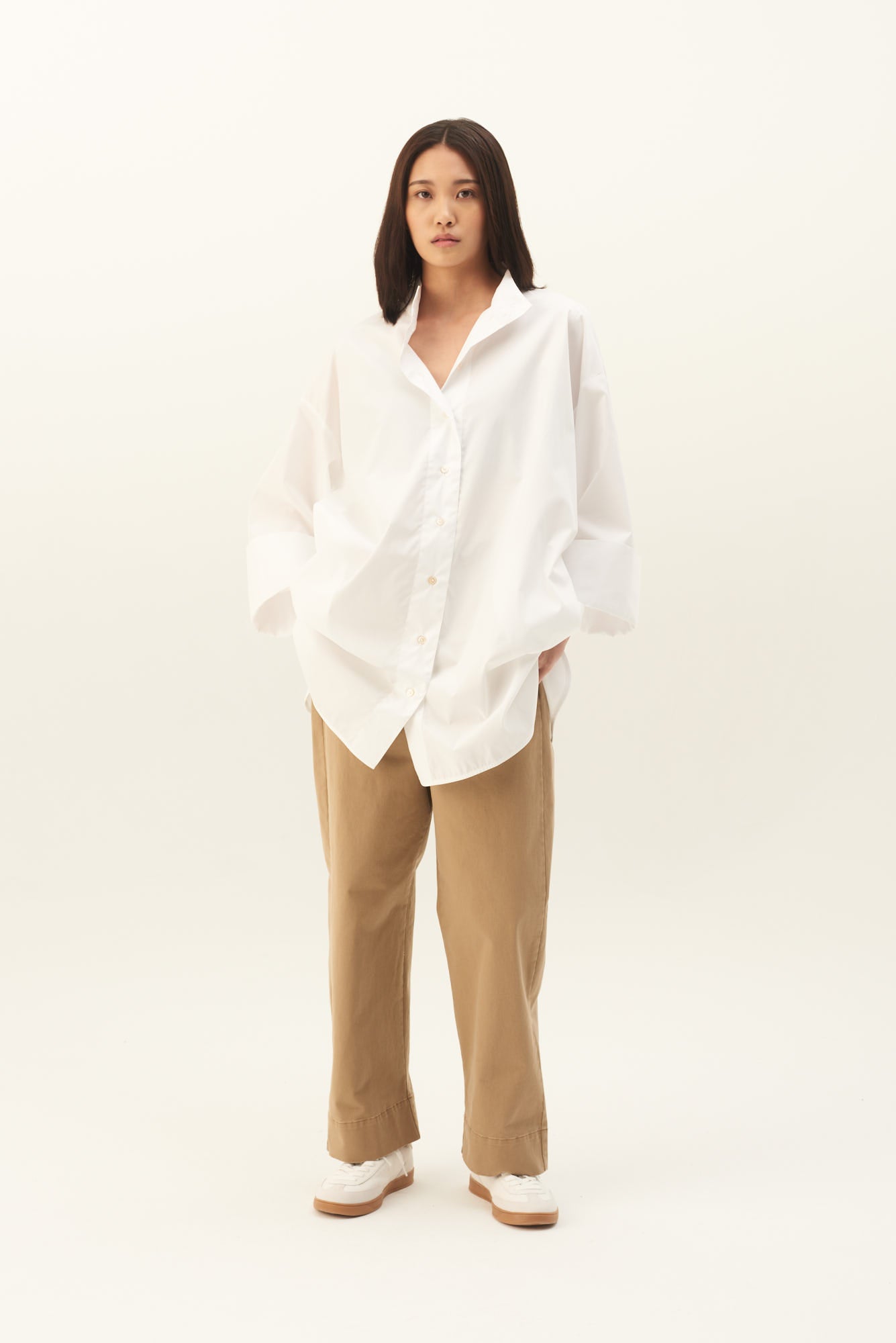 Rue de Tokyo SASCHA MAYFAIR SOLID SHIRTS WHITE