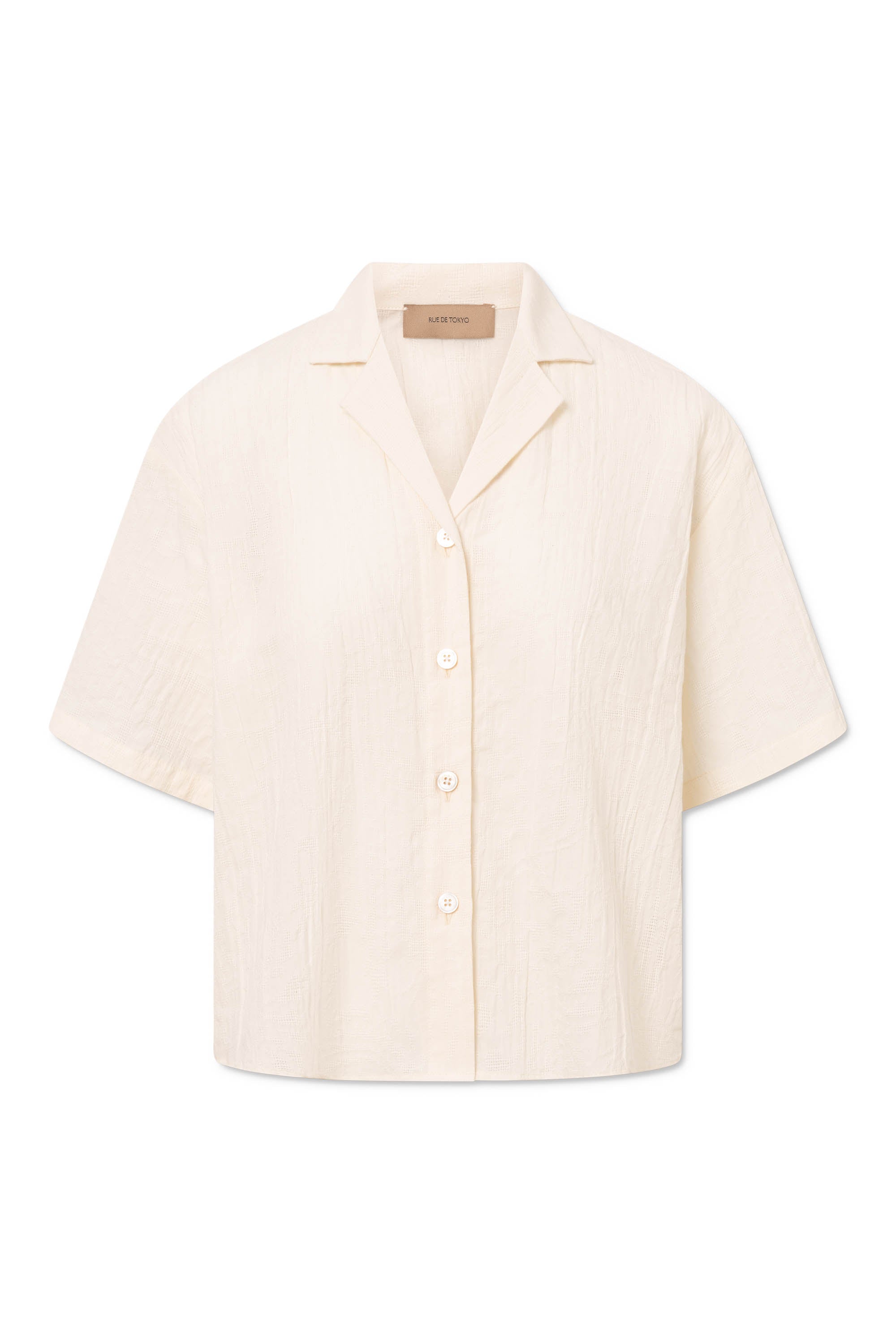 Rue de Tokyo SASKIA LIGHT JACQUARD Shirts EGGSHELL