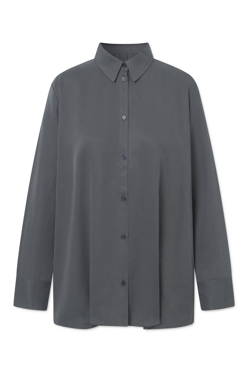 Rue de Tokyo SEIRA TENCEL SHIRTS DARK GREY