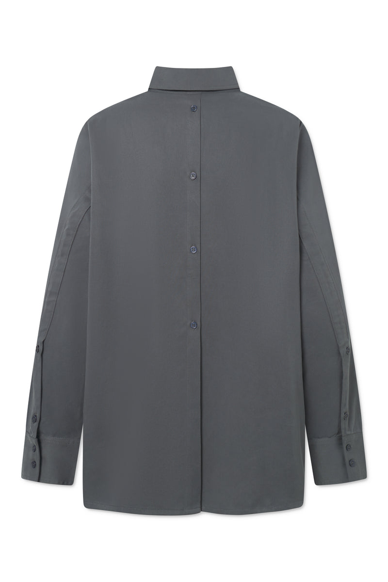 Rue de Tokyo SEIRA TENCEL SHIRTS DARK GREY