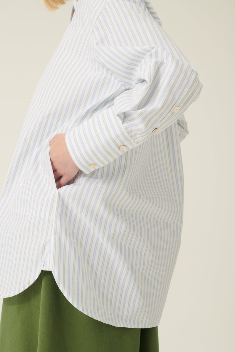 Rue de Tokyo SEKI OXFORD DOUBLE STRIPE SHIRTS