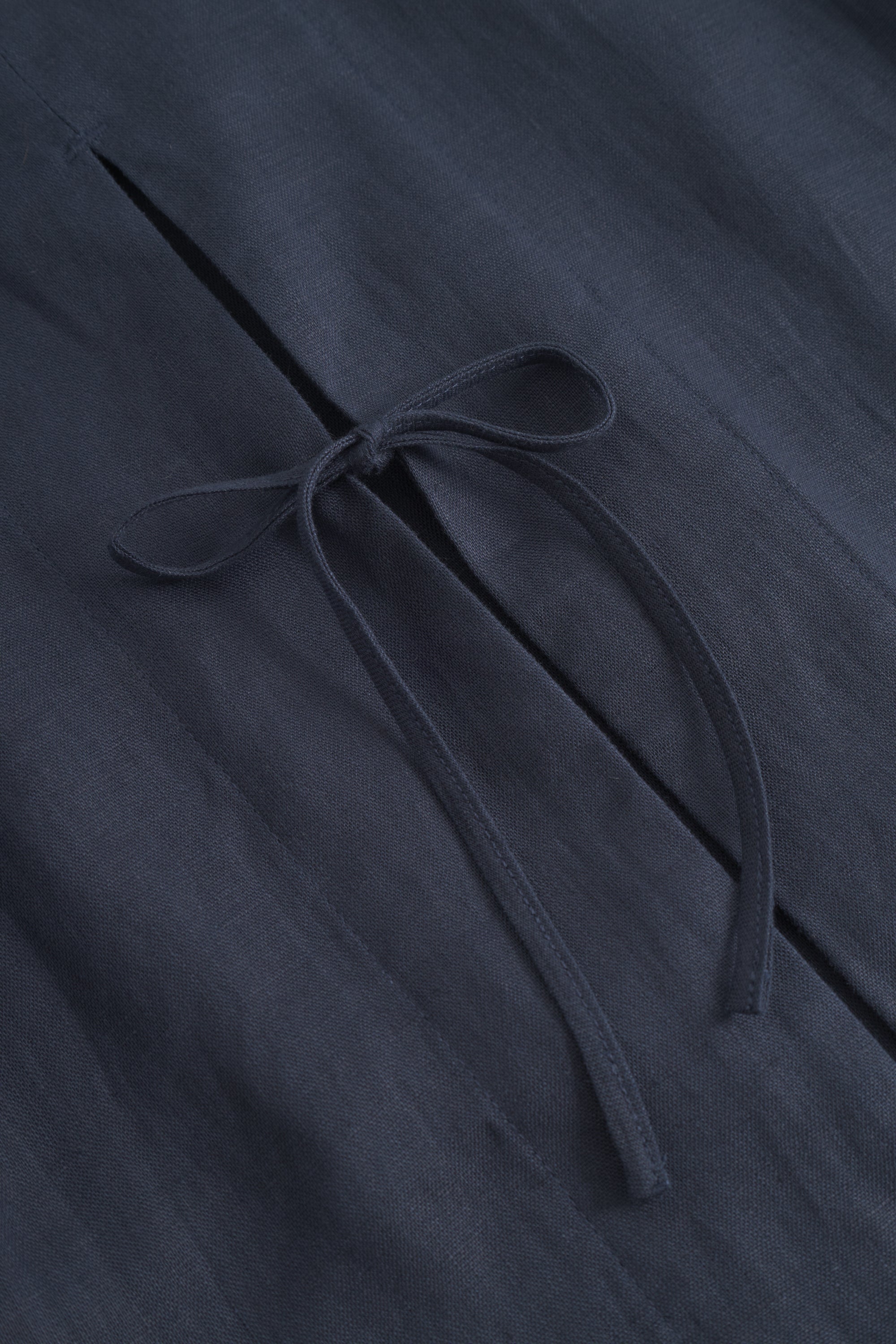 Rue de Tokyo SELIA SOLID LINEN Shirts NAVY