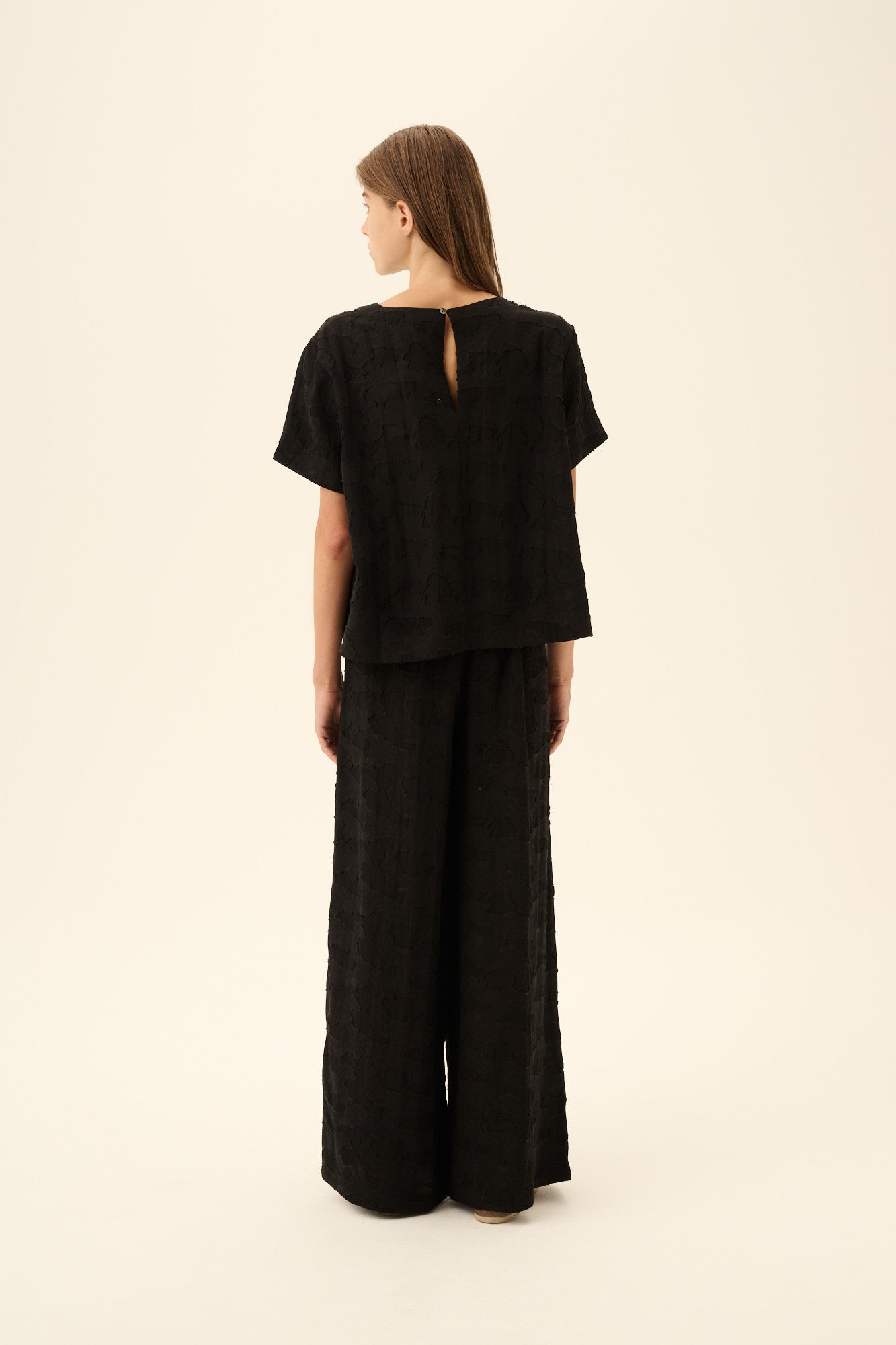 Rue de Tokyo SELIN VISCOSE LINEN Blouses BLACK