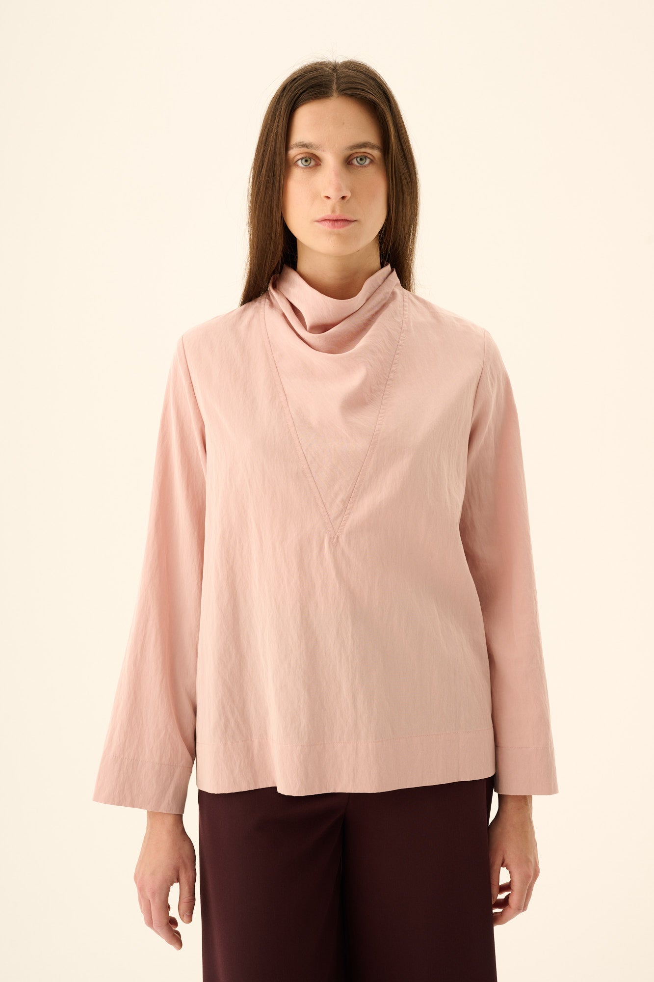 Rue de Tokyo SEMIRA CRINKLED TENCEL Blouses ROSE