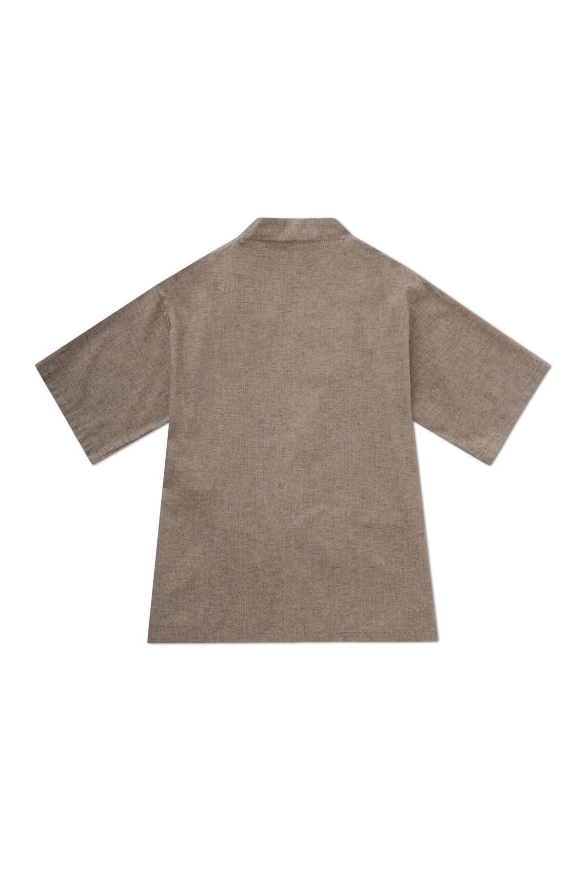 Rue de Tokyo SERGEI-MAISON FLANNEL Shirts TAUPE HERRINGBONE