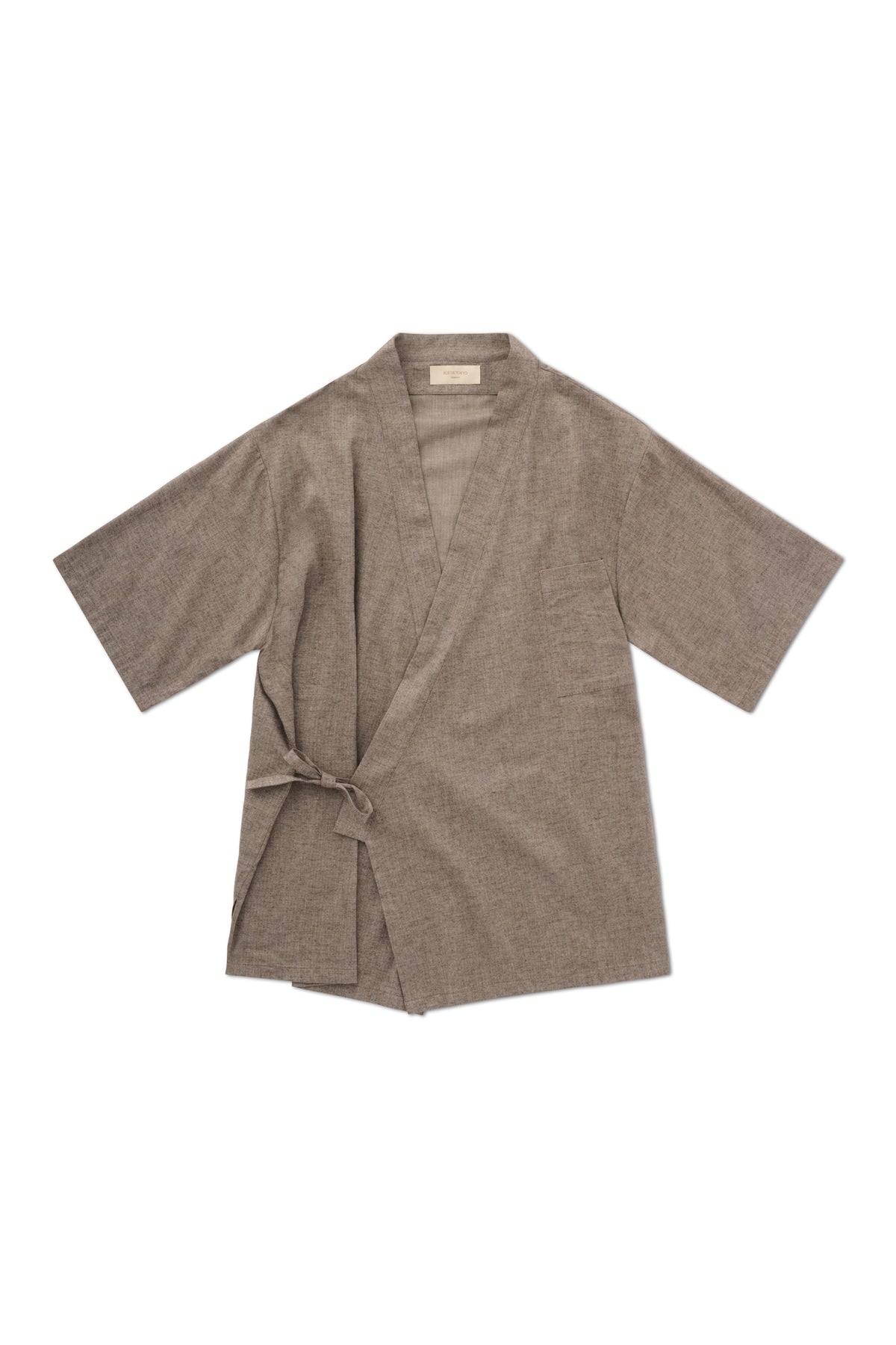 Rue de Tokyo SERGEI-MAISON FLANNEL Shirts TAUPE HERRINGBONE