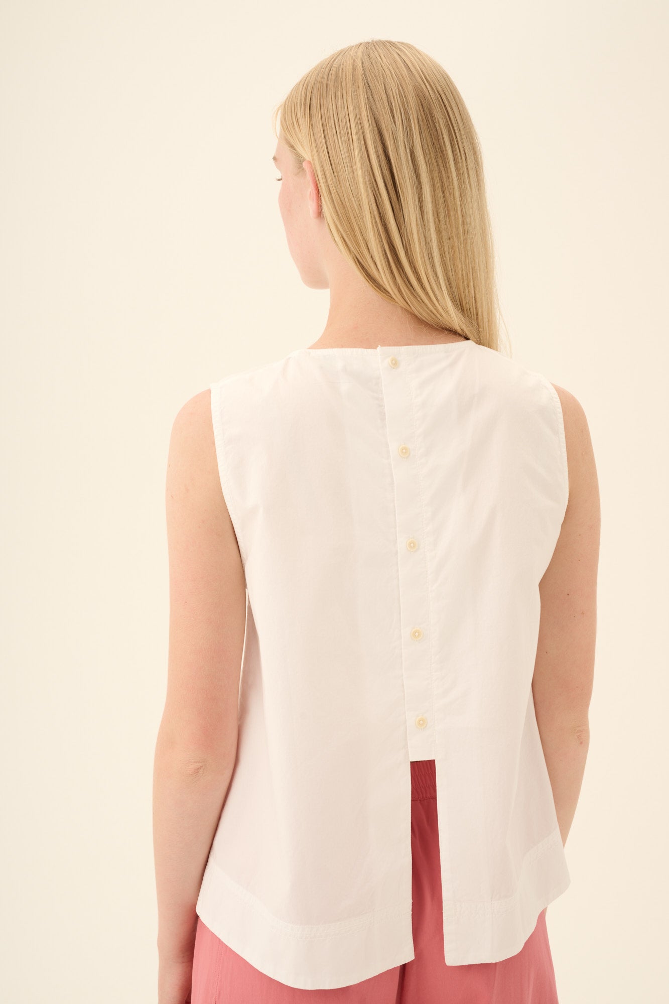Rue de Tokyo SHARREN GMTD POPLIN Blouses WHITE