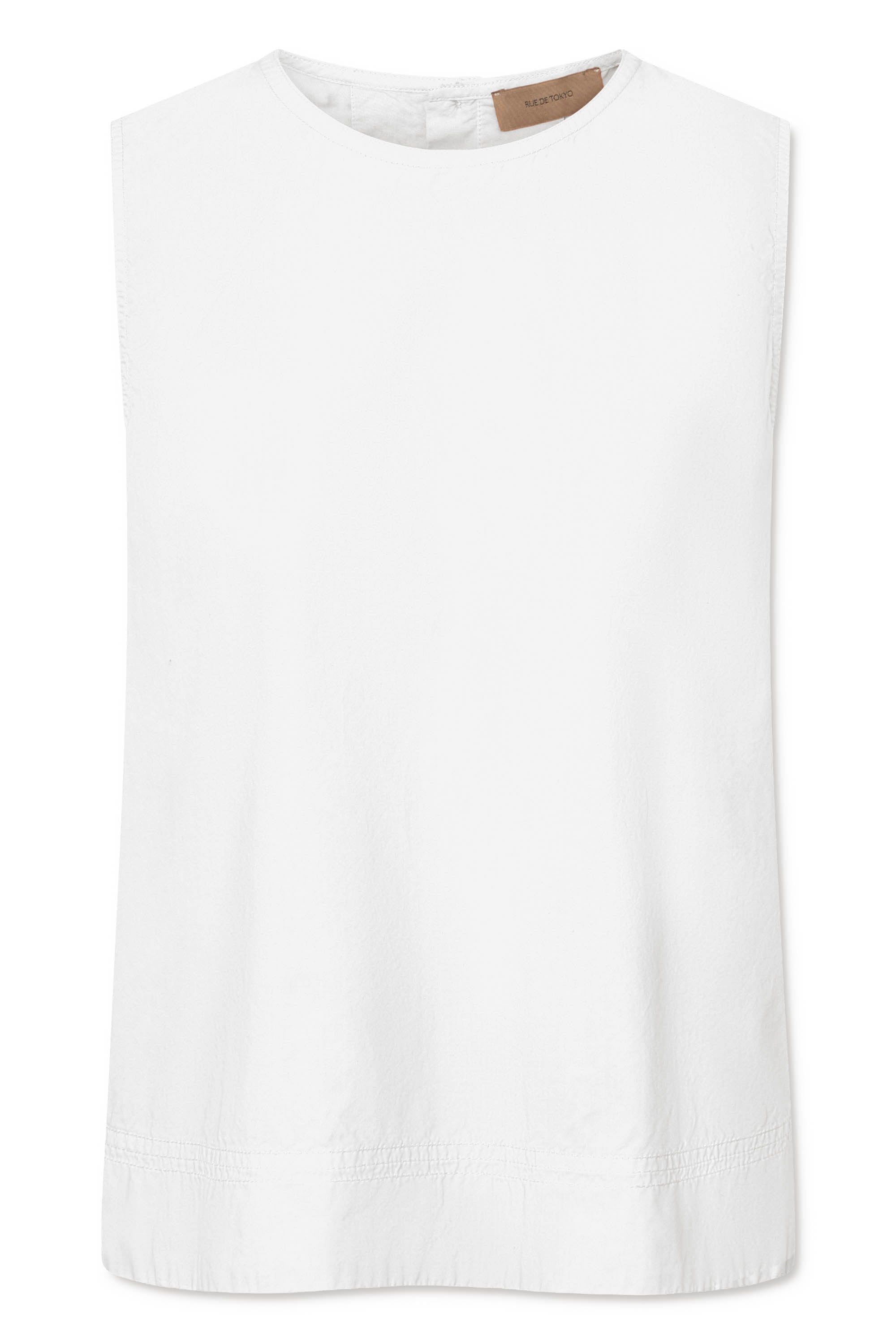 Rue de Tokyo SHARREN GMTD POPLIN Blouses WHITE