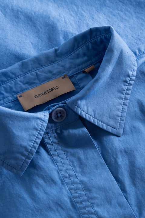 Rue de Tokyo SHELBY GARMENT DYED POPLIN SHIRTS QUIET HARBOUR