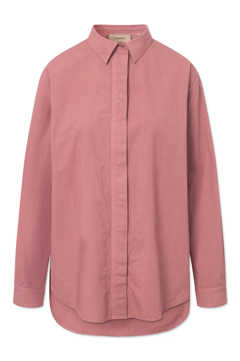 Rue de Tokyo SHELBY GARMENT DYED POPLIN SHIRTS WITHERED ROSE