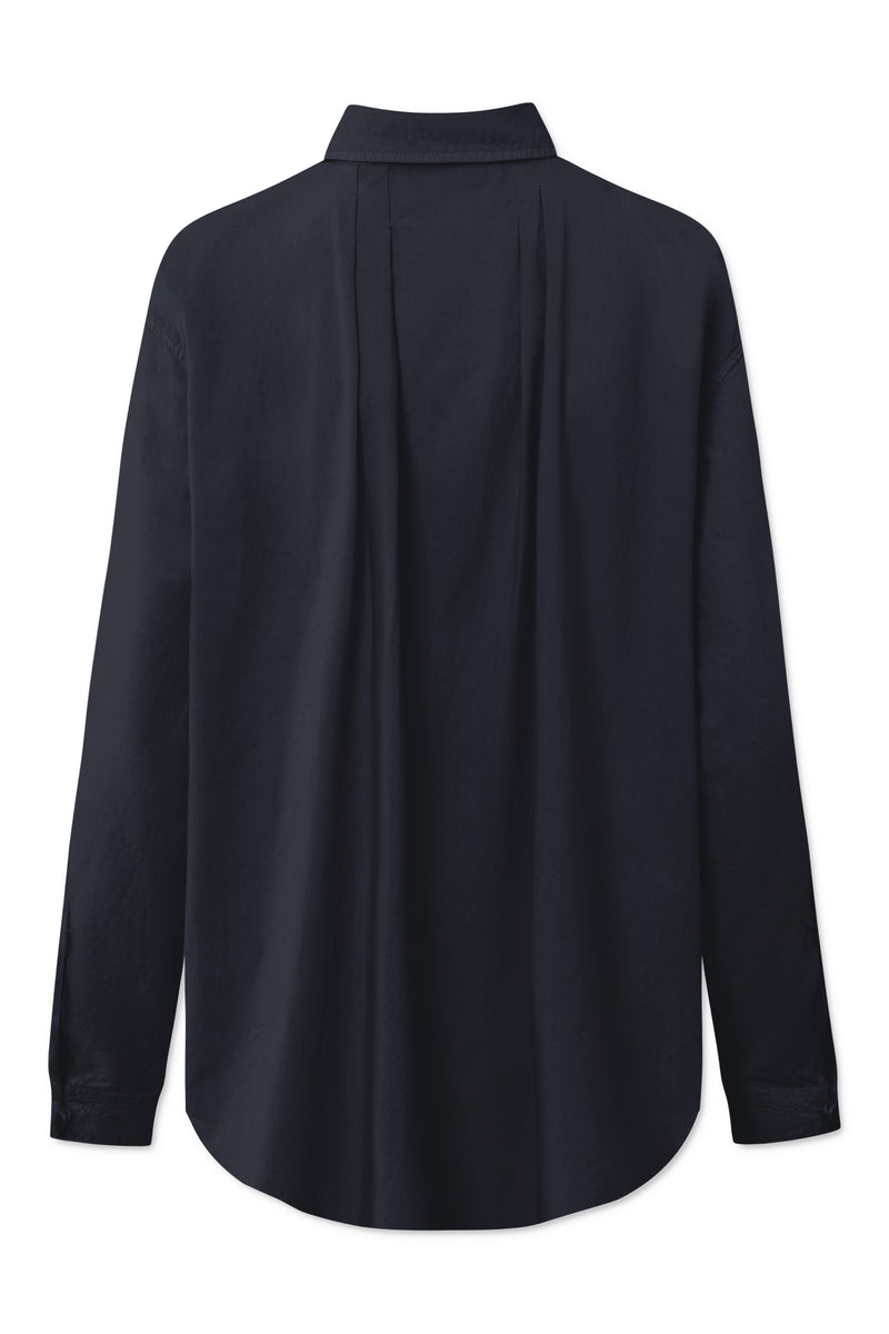 Rue de Tokyo SHELBY GARMENT DYED POPLIN SHIRTS DARK NAVY