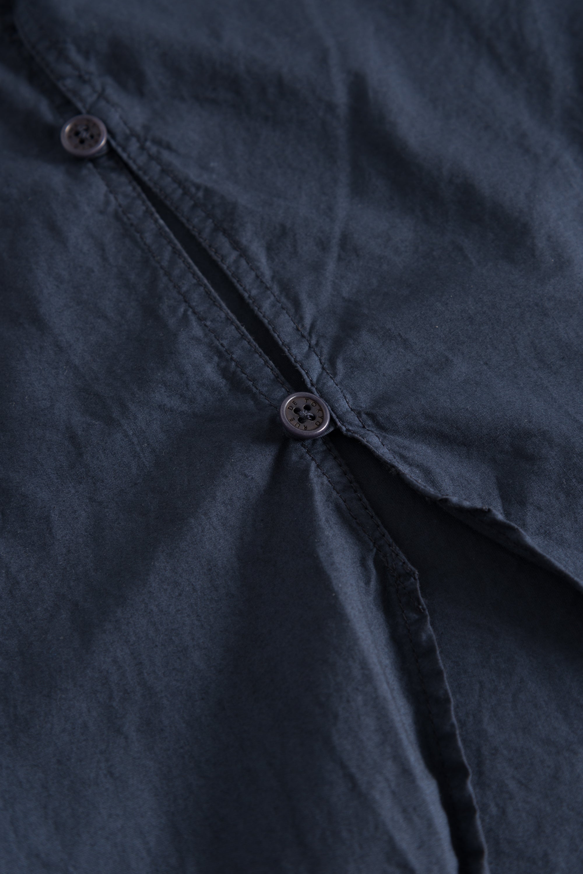 Rue de Tokyo SHELBY GARMENT DYED POPLIN Shirts DARK NAVY