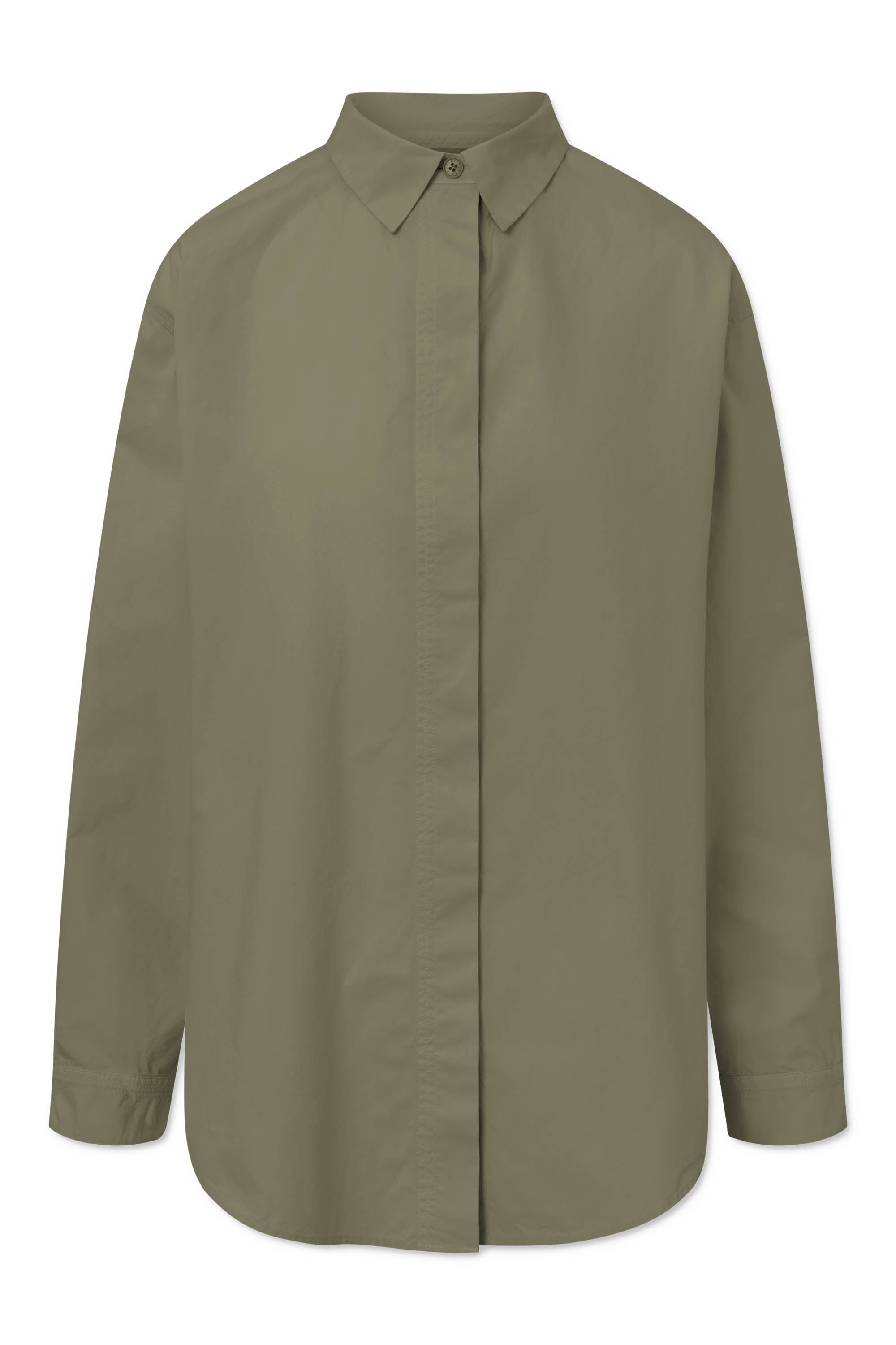Rue de Tokyo SHELBY GMTD POPLIN Shirts MOSS GREEN