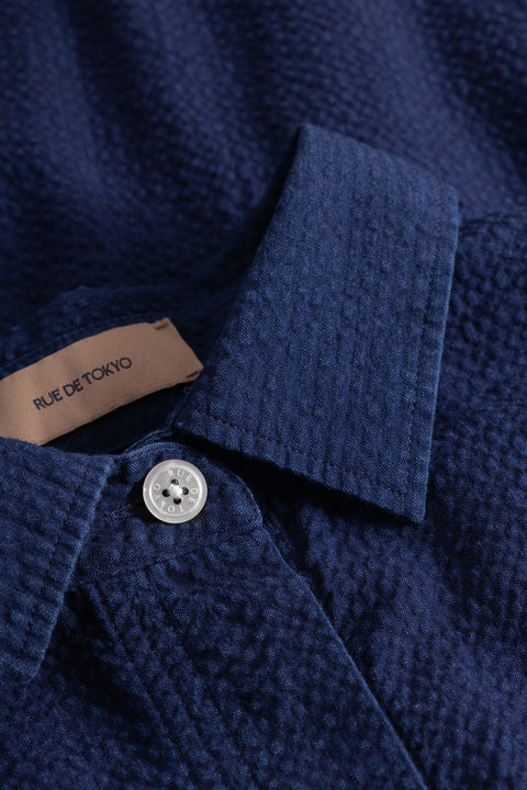 Rue de Tokyo SHELBY SHIRT BLEACHED INDIGO SHIRTS BLEACHED INDIGO