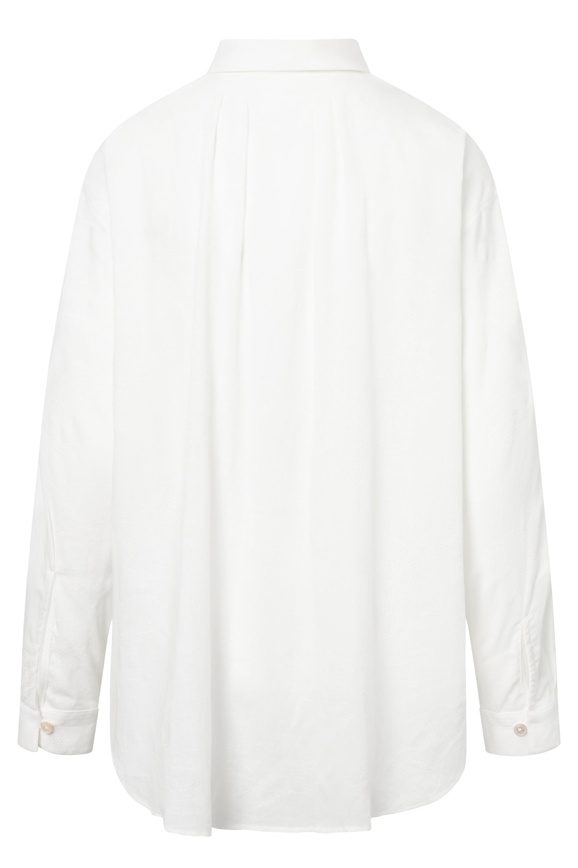 Rue de Tokyo SHELBY TRANSPARENT FLOWER Shirts WHITE