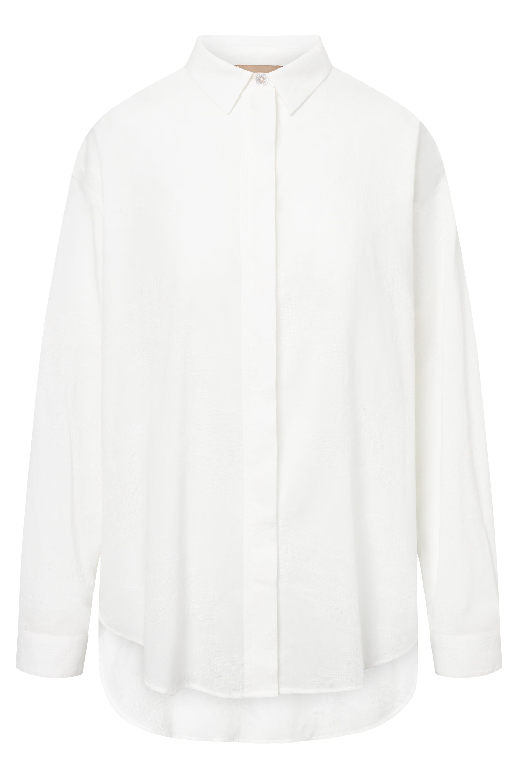 Rue de Tokyo SHELBY TRANSPARENT FLOWER Shirts WHITE