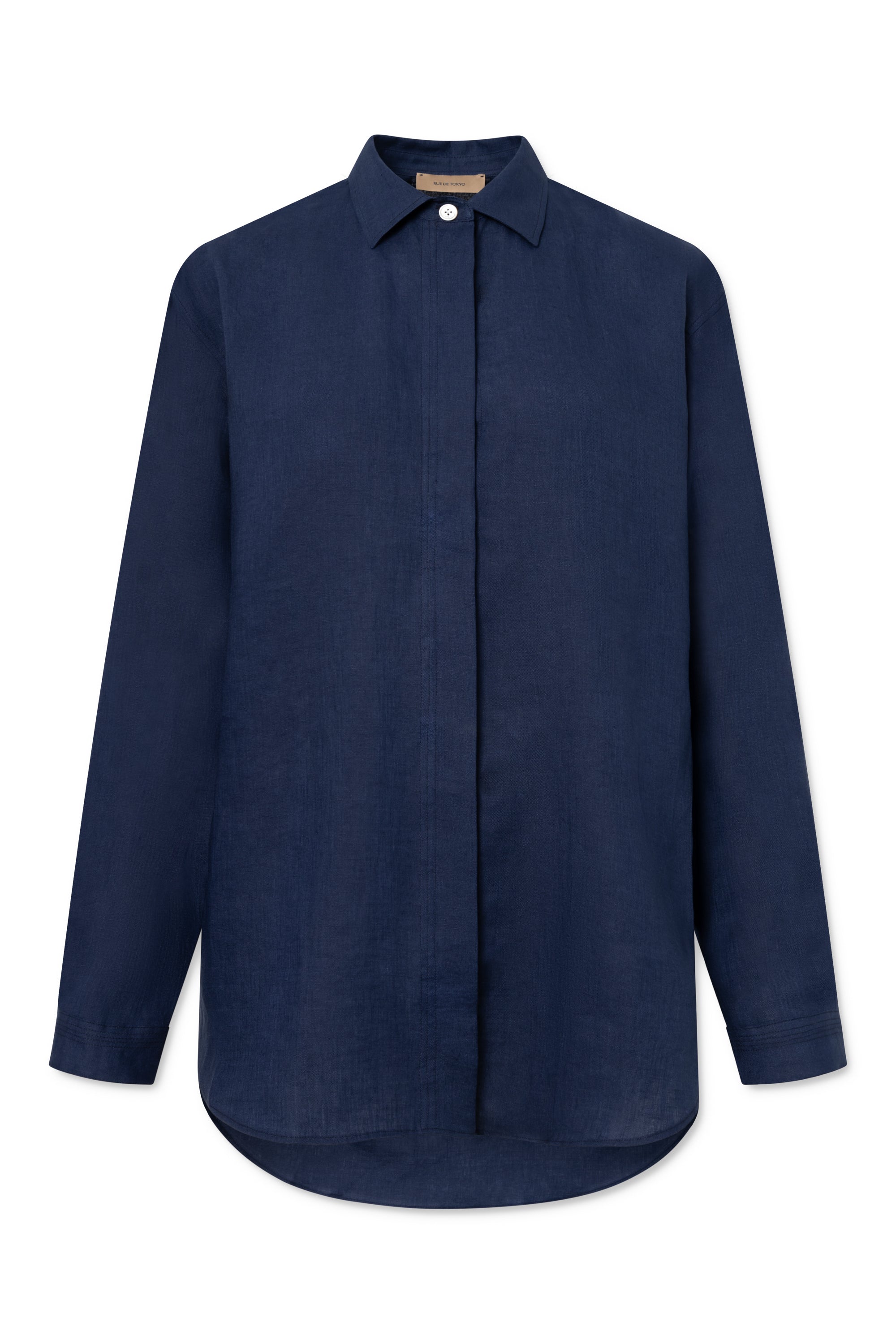 Rue de Tokyo SHELBY WASHED LINEN SHIRTS DARK NAVY