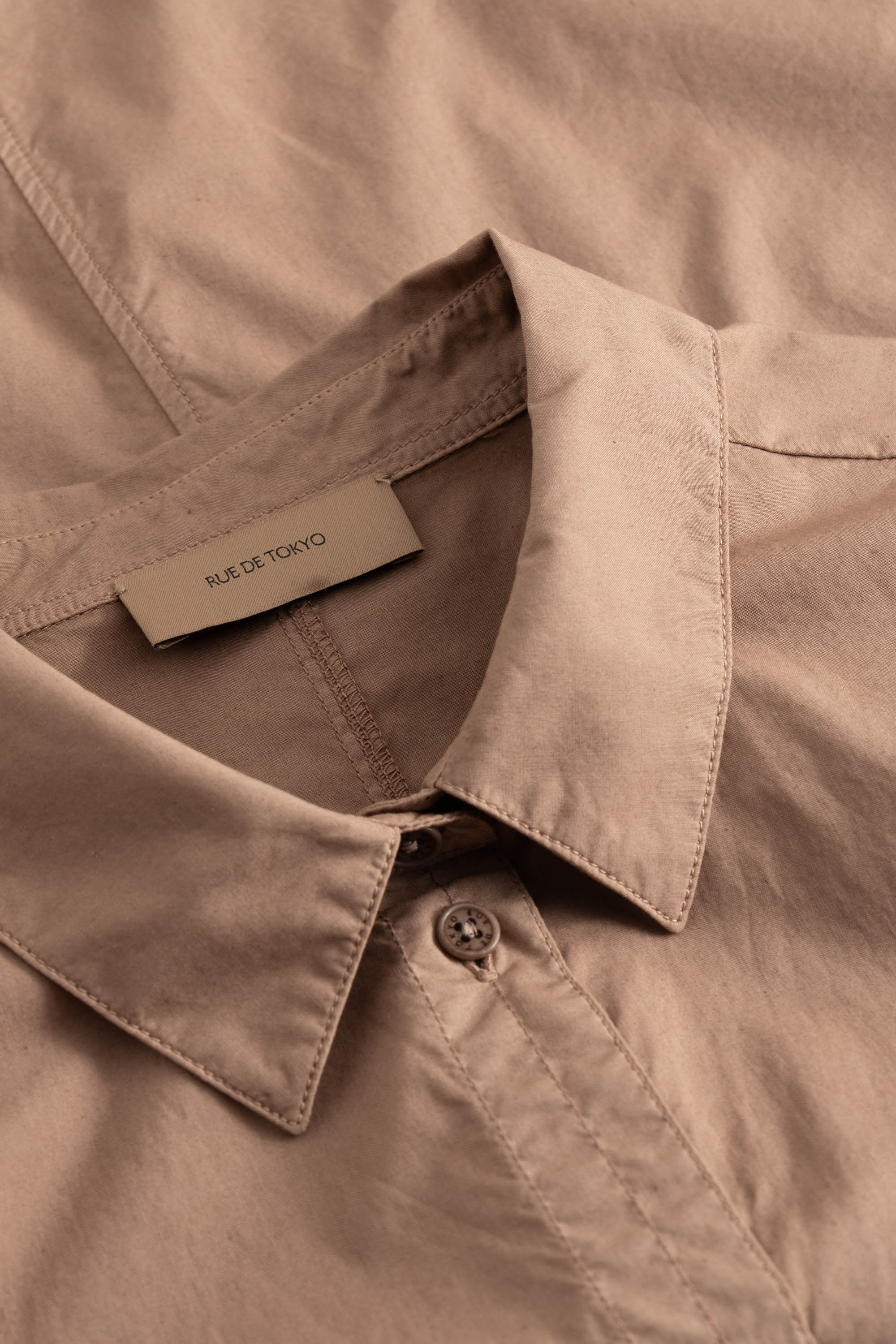 Rue de Tokyo SHELLIA GMTD POPLIN Shirts MOCHA
