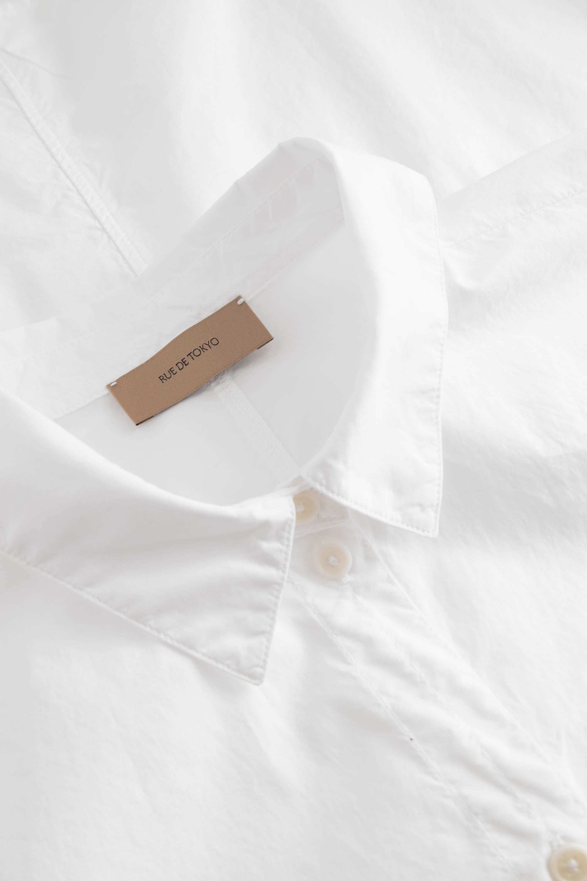 Rue de Tokyo SHELLIA GMTD POPLIN Shirts WHITE